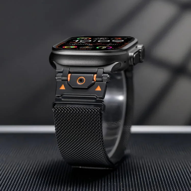 Milanese Steel Magnetic Watch Band, For Apple Watch 46mm / 49mm / 45mm / 44mm