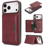 Kalebol Strong MagSafe Magnetic Two-Fold Card Bag Leather Phone Case, For iPhone Fold, For iPhone 18 Pro, For iPhone 18 Pro Max, For iPhone 17 Pro Max, For iPhone 17 Pro, For iPhone 17, For iPhone Air, For iPhone 17e / 16e