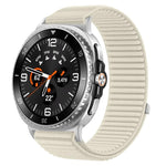 Woven Nylon Hook And Loop Fastener Metal Interface Watch Band, For Samsung Galaxy Watch8 / Watch8 Classic
