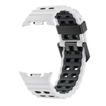 Ocean Style Quick Release Buckle Two Color Silicone Watch Band, For Samsung Galaxy Watch8 / Watch8 Classic
