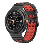 Ocean Style Quick Release Buckle Two Color Silicone Watch Band, For Samsung Galaxy Watch8 / Watch8 Classic