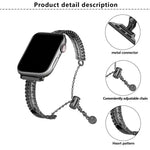 White Stone Love Bracelet Zinc Alloy Watch Band, For Apple Watch 46mm / 49mm / 45mm / 44mm, For Apple Watch 42mm / 41mm / 40mm / 38mm