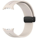 Fold Magnetic Buckle Silicone Watch Band, For Samsung Galaxy Watch8 / Watch8 Classic