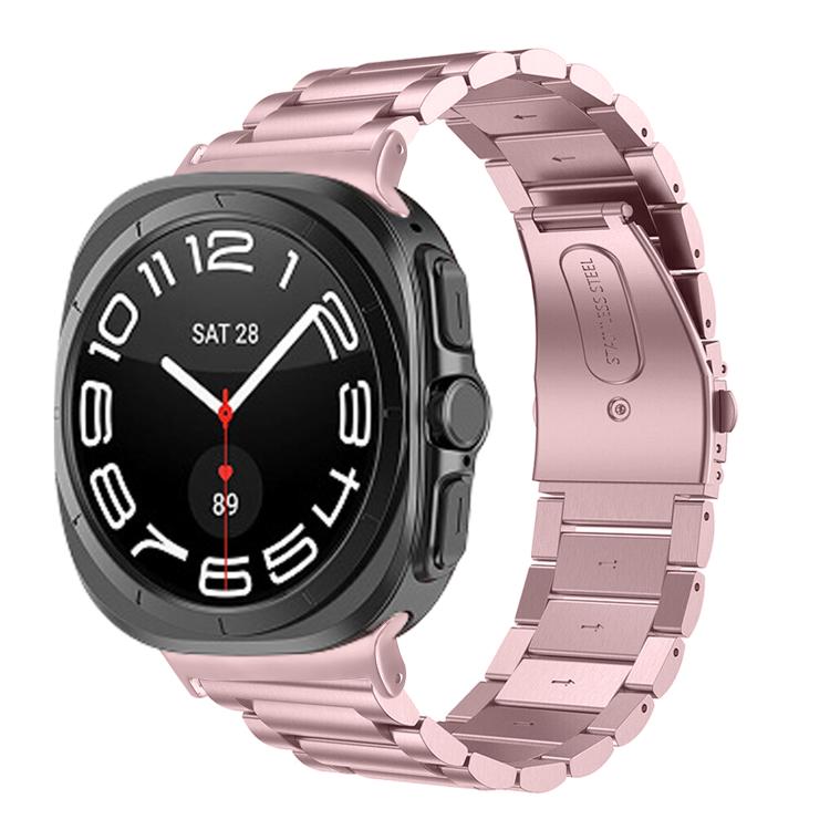 Three Beads Stainless Steel Watch Band, For Samsung Galaxy Watch Ultra 47mm / Ultra 2025