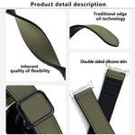 Square Magnetic Buckle Leather Skin Silicone Watch Band, For Samsung Galaxy Watch8 / Watch8 Classic