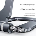 T2 Foldable Adjust Height Aluminum Alloy Desktop Phone Tablet Holder, T2