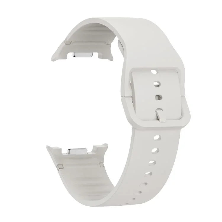 Speed Bezel and Solid Color Stitched Silicone Watch Band, For Samsung Galaxy Watch8 44mm, For Samsung Galaxy Watch8 40mm