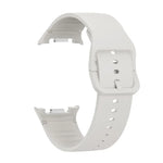 Diamond Bezel and Solid Color Stitched Silicone Watch Band, For Samsung Galaxy Watch8 44mm, For Samsung Galaxy Watch8 40mm