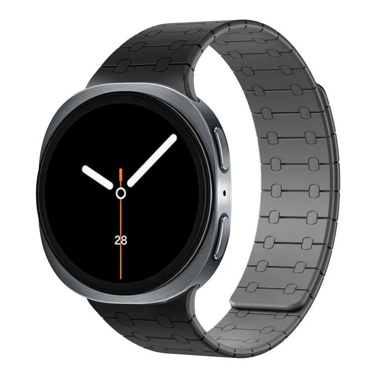Integrated Magnetic Silicone Watch Band, For Samsung Galaxy Watch8 / Watch8 Classic