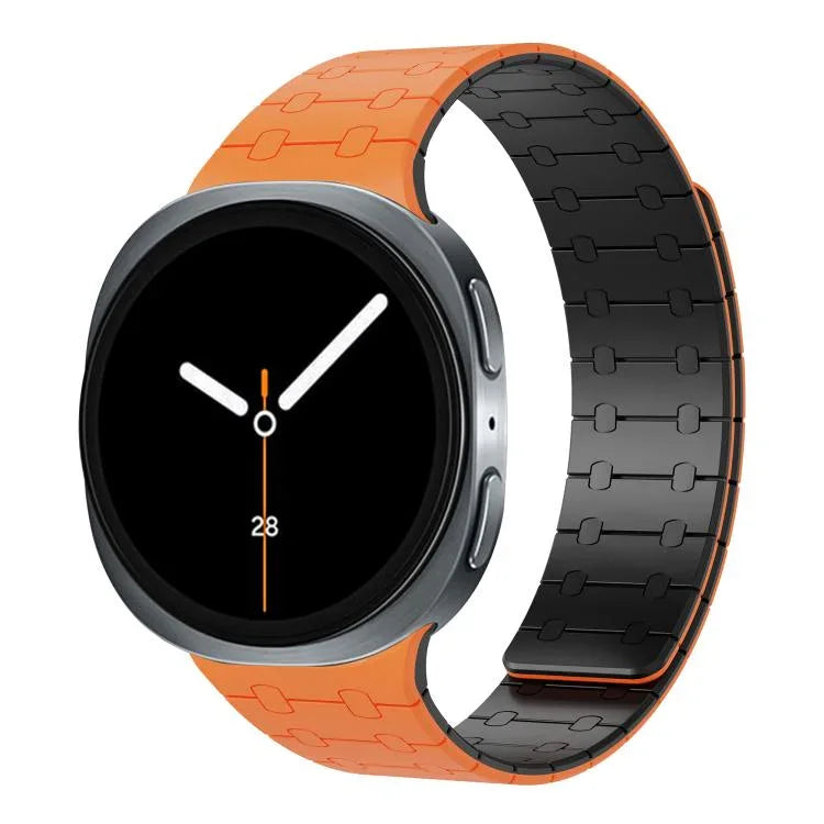 Integrated Magnetic Silicone Watch Band, For Samsung Galaxy Watch8 / Watch8 Classic