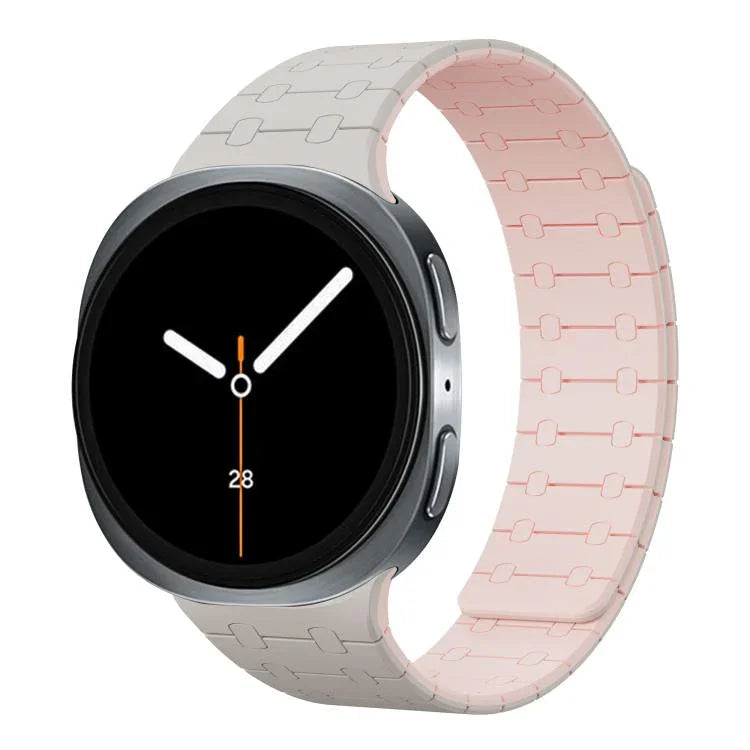 Integrated Magnetic Silicone Watch Band, For Samsung Galaxy Watch8 / Watch8 Classic