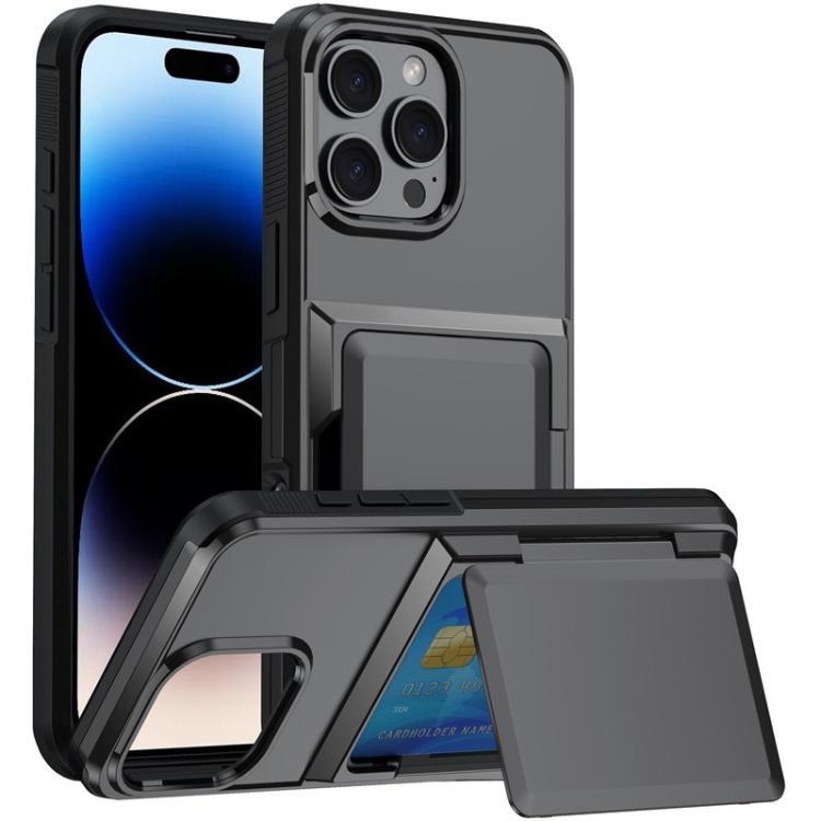 Kalebol Flip Card Wallet Holder Shockproof Phone Case, For iPhone 17 Pro Max, For iPhone 17 Pro, For iPhone 17, For iPhone Air, For iPhone 16 Pro Max, For iPhone 16 Pro, For iPhone 16 Plus, For iPhone 16