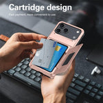 Kalebol Flip Card Wallet Holder Shockproof Phone Case, For iPhone 17 Pro Max, For iPhone 17 Pro, For iPhone 17, For iPhone Air, For iPhone 16 Pro Max, For iPhone 16 Pro, For iPhone 16 Plus, For iPhone 16