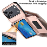 Kalebol Flip Card Wallet Holder Shockproof Phone Case, For iPhone 17 Pro Max, For iPhone 17 Pro, For iPhone 17, For iPhone Air, For iPhone 16 Pro Max, For iPhone 16 Pro, For iPhone 16 Plus, For iPhone 16