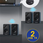 For TV PC LE524 USB Bluetooth 5.4 Audio Transmitter 50m Range Dual Connection Adapter, LE524