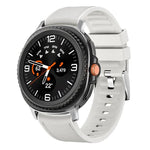 Metal Head Leather Skin Silicone Watch Band, For Samsung Galaxy Watch8 / Watch8 Classic