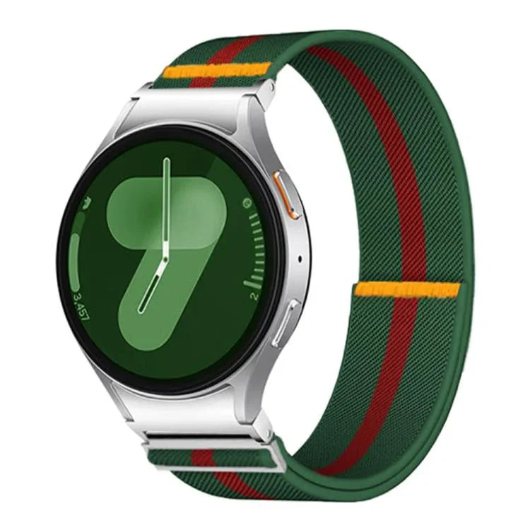 Adjustable Single Loop Elastic Nylon Watch Band, For Samsung Galaxy Watch FE / 7 / 6 / 5 / 4
