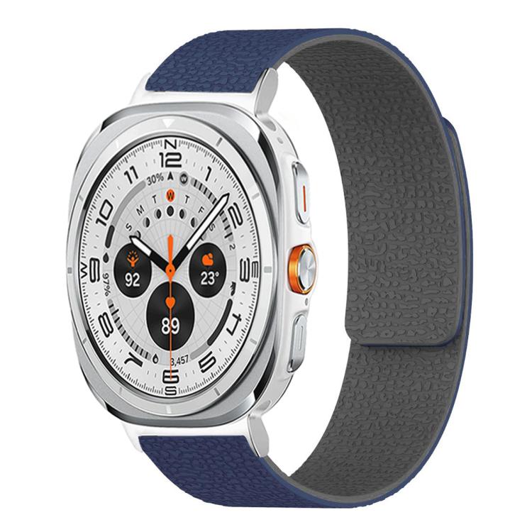 Lychee Texture Soft Magnetic Silicone Watch Band, For Samsung Galaxy Watch Ultra 47mm / Ultra 2025, For Samsung Galaxy Watch8 / 8 Classic