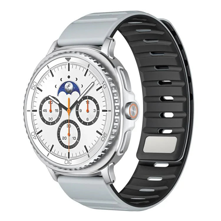 Norman Magnetic Silicone Watch Band, For Samsung Galaxy Watch8 / Watch8 Classic