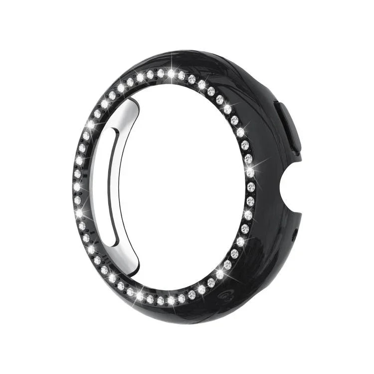 Single Row Diamond Hollow PC Watch Protective Cover, For Google Pixel Watch4 45mm, For Google Pixel Watch4 41mm