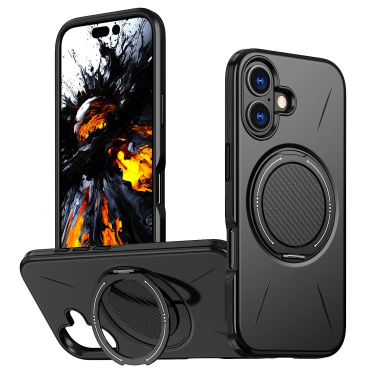 Kalebol Magnetic MagSafe Rotation Holder PC Phone Case, For iPhone 17, For iPhone Air, For iPhone 16 Pro Max, For iPhone 16 Pro, For iPhone 16 Plus, For iPhone 16
