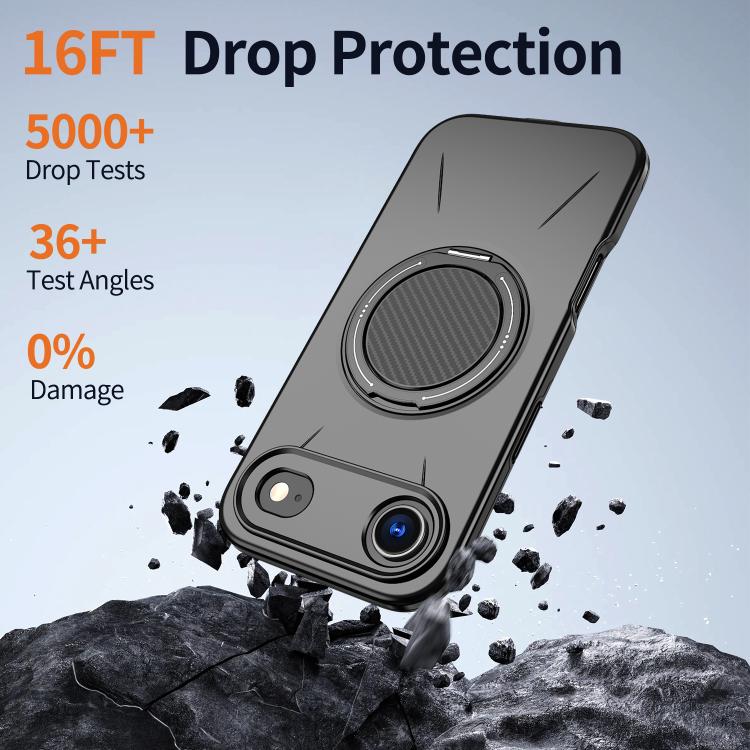Kalebol Magnetic MagSafe Rotation Holder PC Phone Case, For iPhone Air, For iPhone 16 Pro Max, For iPhone 16 Pro, For iPhone 16 Plus, For iPhone 16, For iPhone 15 Pro Max
