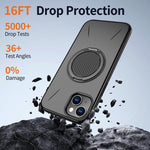 Kalebol Magnetic MagSafe Rotation Holder PC Phone Case, For iPhone 13