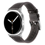 Double Sided Lychee Texture Leather Watch Band, For Samsung Galaxy Watch8 / Watch8 Classic