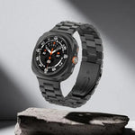 Integrated Three Beads Metal Titanium Watch Band, For Samsung Galaxy Watch8 / Watch8 Classic