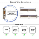 Wild Path Loop Nylon Watch Band with 3D Curved Film, For Apple Watch 6 / 5 / 4 / SE 40mm, For Apple Watch Ultra / 2 49mm, For Apple Watch Series 9 / 8 / 7 45mm