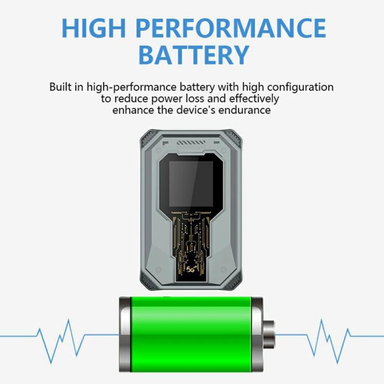 A50 Support 8 Devices Portable SIM Card 4G WiFi Router Rechargeable Time Display Router, A50