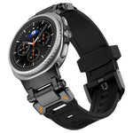 Explorer Metal Connector Silicone Watch Band, For Samsung Galaxy Watch8 / Watch8 Classic