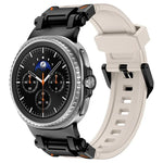 Explorer Metal Connector Silicone Watch Band, For Samsung Galaxy Watch8 / Watch8 Classic