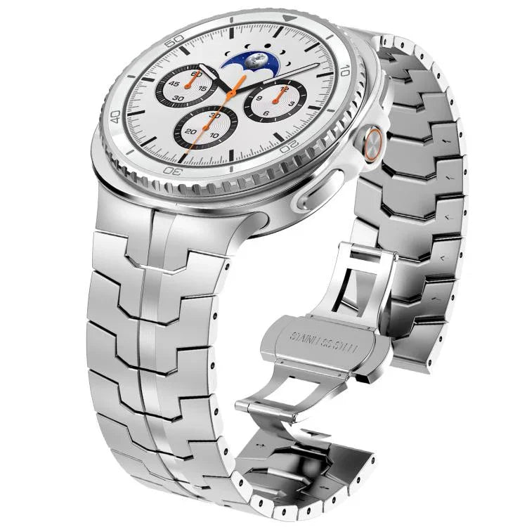 Butterfly Buckle Stainless Steel Watch Band, For Samsung Galaxy Watch8 / Watch8 Classic