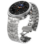 Butterfly Buckle Stainless Steel Watch Band, For Samsung Galaxy Watch8 / Watch8 Classic