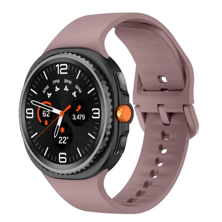 Flat Solid Color Silicone Watch Band, For Samsung Galaxy Watch8 / Watch8 Classic