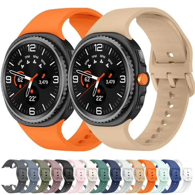 Flat Solid Color Silicone Watch Band, For Samsung Galaxy Watch8 / Watch8 Classic