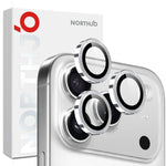 NORTHJO Camera Lens Protector CD Metal Ring Tempered Glass Film, For iPhone 17 Pro / 17 Pro Max