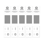 5pcs ENKAY Thickened Glue No White Edge High Aluminum-silicon Tempered Glass Film, For iPhone 17 Pro Max, For iPhone 17 Pro, For iPhone 17, For iPhone Air