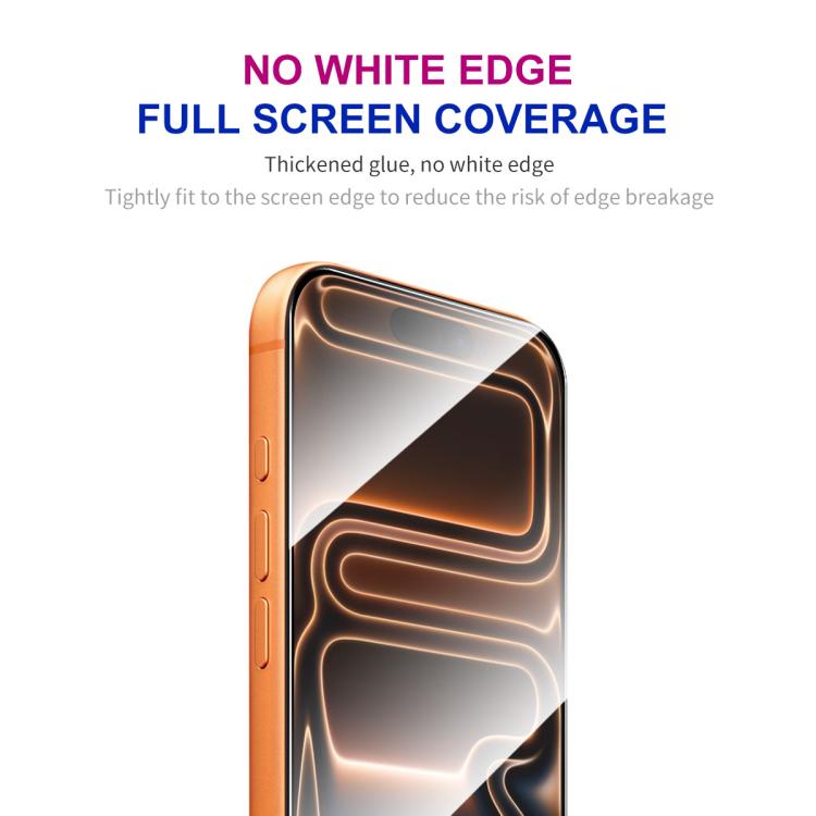 5pcs ENKAY Thickened Glue No White Edge High Aluminum-silicon Tempered Glass Film, For iPhone 18 Pro, For iPhone 18 Pro Max, For iPhone 17 Pro Max, For iPhone 17 Pro, For iPhone 17, For iPhone Air