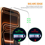 2pcs ENKAY Thickened Glue No White Edge 9H Big Arc Edge High Aluminum-silicon Tempered Glass Film, For iPhone 18 Pro, For iPhone 18 Pro Max, For iPhone 17 Pro Max, For iPhone 17 Pro, For iPhone 17, For iPhone Air