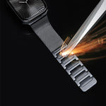 Magnetic Woven I-Shaped Stainless Steel Watch Band, For Samsung Galaxy Watch Ultra 47mm / Ultra 2025