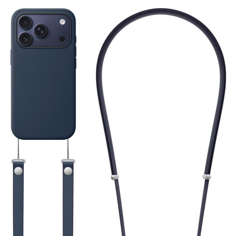 Crossbody Imitation Nylon Magnetic Liquid Pop-Up Animation Liquid Silicone Phone Case, For iPhone 17 Pro Max, For iPhone 17 Pro, For iPhone 17