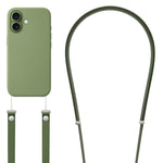Crossbody Imitation Nylon Magnetic Liquid Pop-Up Animation Liquid Silicone Phone Case, For iPhone 17 Pro Max, For iPhone 17 Pro, For iPhone 17