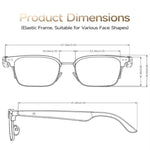 W100D Smart Glasses, Support AI Intelligent Translation / AI Conversation / BT Calling
