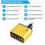 TE-PD43 Type-C x 3, USB-A x 2 Multi-port Charger for Mobile Phones / Tablets，EU Plug, EU Plug