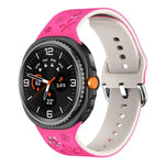 Dual Color Engraved Silicone Watch Band, For Samsung Galaxy Watch8 / Watch8 Classic
