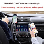 TE-P66 75W Type-C x 2 PD45W Dual Port Fast Charging Car Charger, TE-P66