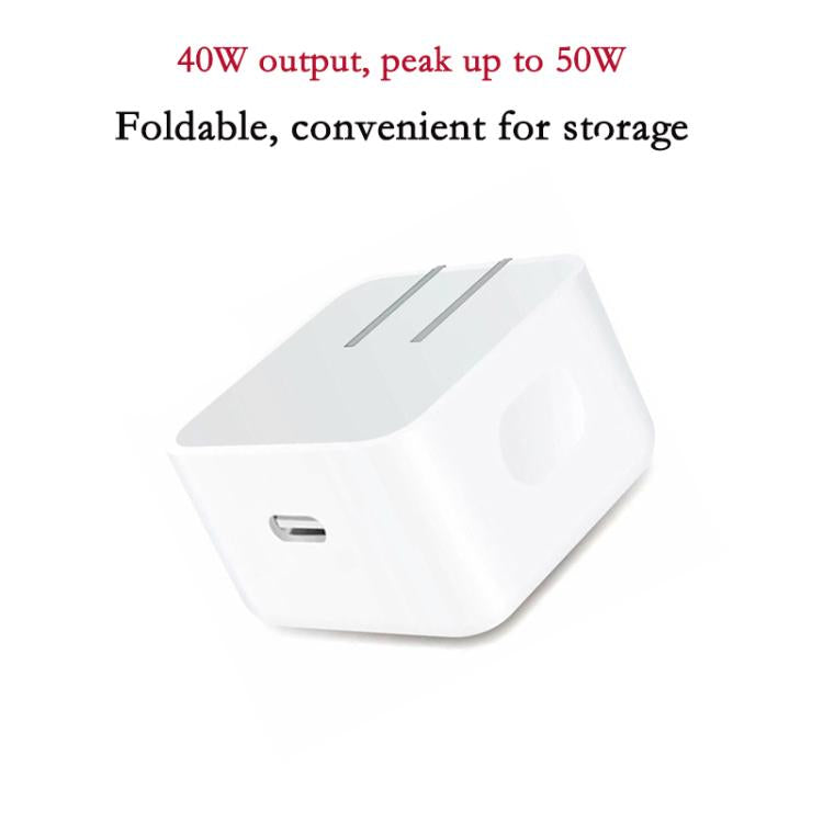 A3365 PD40W USB-C / Type-C Interface Foldable Plug Charger, US Plug, US Plug