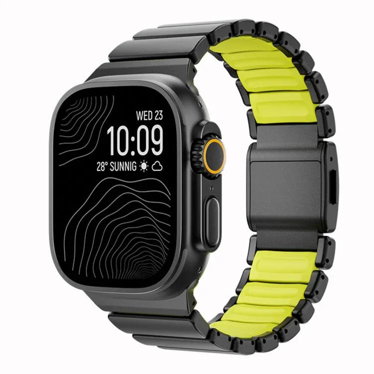 Norman Magnetic Buckle Titanium Metal Watch Band, For Apple Watch 46mm / 49mm / 45mm / 44mm